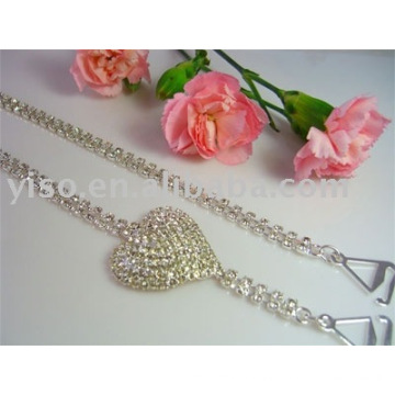 heart rhinestone fashion bra strap, underwear accessories BS110